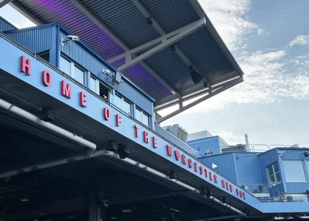 Home of the Worcester Red Sox sign